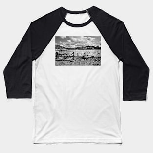 Crow Park Shoreline Monochrome Baseball T-Shirt